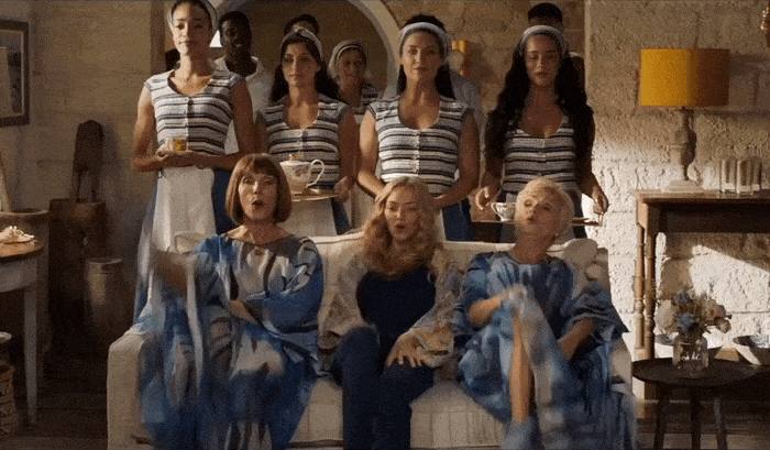 The Valerie Paris Kimono featured in the new Mamma Mia Here We Go Again Film!