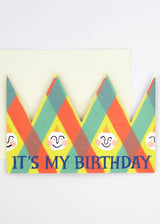Its My Birthday Party Hat Card Hadley
