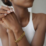 Knit Bracelet | A Weathered Penny
