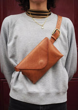 Betty Leather Belt Bag - Tan Roake Studio