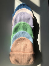 ROYAL ANGORA WOOL BEANIE - snow pastel Billy Bamboo