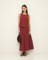 Double Layer Midi Skirt | 44889 | Yerse