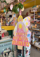 Butterfly Woman Sitting Greeting Card - Stardust Kitty Kenda Papergoods