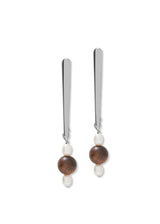 Pearl & Wood Studs A Weathered Penny Jewellery