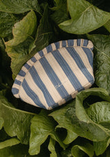 Cotton Wash Bag in Navy Stripe