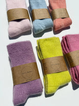 ANGORA WOOL SOCKS - snow pastel Billy Bamboo