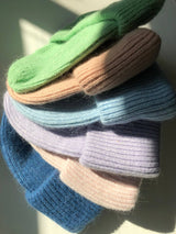 ROYAL ANGORA WOOL BEANIE - snow pastel Billy Bamboo