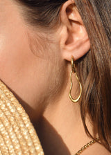 Yuna Drop Hoops A Weathered Penny Jewellery