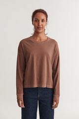 Boni LS T-Shirt | Fondue Fudge | Basic Apparel