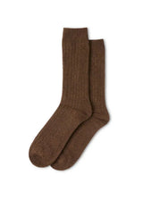 Cashmere Blend Rib Sock | Chalk Socks Chalk