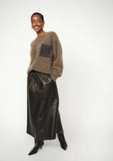 Deena Leather Skirt | Mos Mosh Skirt MOS MOSH