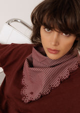Striped Poplin Neckerchief | Indi & Cold