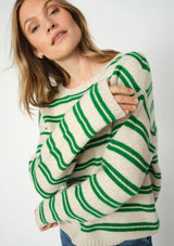 Khai Stripe Two Stripe Knit | Mos Mosh Jumper MOS MOSH