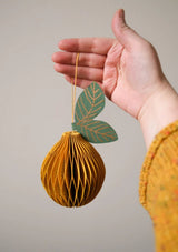 Lemon Honeycomb Ornament | East End Press Christmas Decorations East End Press