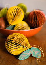 Lemon Honeycomb Ornament | East End Press Christmas Decorations East End Press