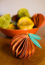 Orange Honeycomb Ornament | East End Press Christmas Decorations East End Press