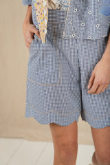 Mary Short | Navy Gingham | Bonte