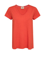 Tulli V-SS Basic Tee | Spicy Orange | Mos Mosh