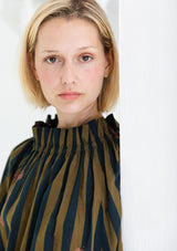 Midnight/Olive Margot Top | Bonte Blouse Bonte