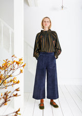 Midnight/Olive Margot Top | Bonte Blouse Bonte