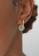 Mint Agate Hoops | A Weathered Penny Earrings A Weathered Penny
