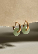 Mint Agate Hoops | A Weathered Penny Earrings A Weathered Penny