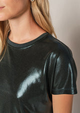 Nivola O-Neck Metallic Tee | Mos Mosh Top MOS MOSH