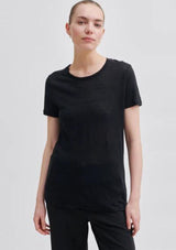 Peony O-Neck Linen Tee | Second Female T-Shirt Second Female