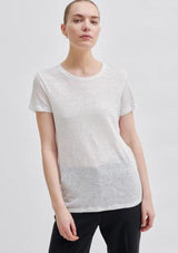 Peony O-Neck Linen Tee | Second Female T-Shirt Second Female