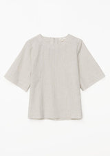 Button Back Round Neck Shirt | 42877 | Yerse Shirt Yerse