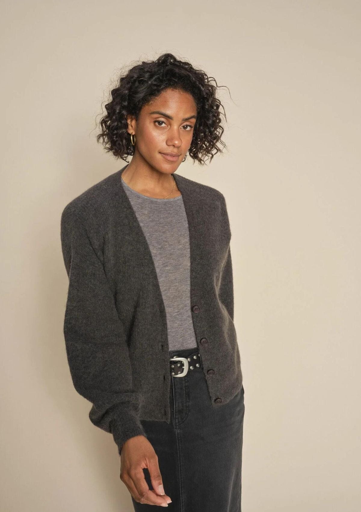 Thora V-Neck Knit Cardigan | Mos Mosh – Eighty Seven