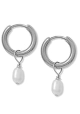 Tiny Pearl Hoops | A Weathered Penny Earrings A Weathered Penny