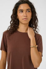 Columbine Crew-Neck T-Shirt | Cappuccino | Soaked