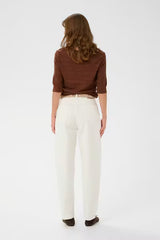 Columbine Crew-Neck T-Shirt | Cappuccino | Soaked