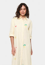 Embroidered Stripe Dress | Zytta | Saint Tropez Dress Saint Tropez