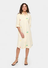 Embroidered Stripe Dress | Zytta | Saint Tropez Dress Saint Tropez