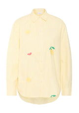 Embroidered Stripe Shirt | Zytta | Saint Tropez Shirt Saint Tropez