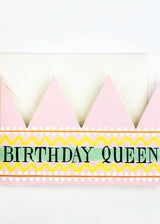 Birthday Queen Party Hat Card Hadley