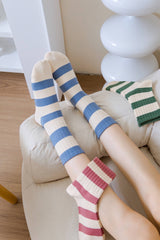 Versatile Stripe Cotton Socks