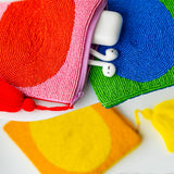 Helio Ferretti Medium Pouch Pink & Red Beaded Pouch Oli Olsen