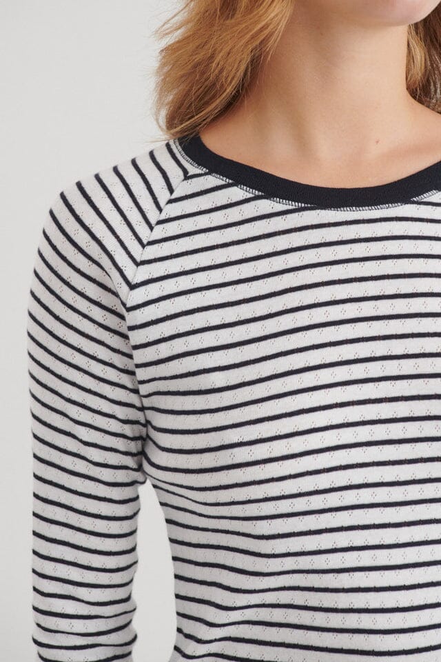 Arense LS Tee Stripe | Basic Apparel Long Sleeve T-Shirt Basic Apparel