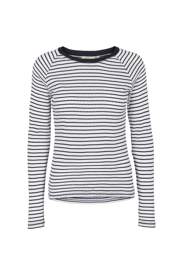 Arense LS Tee Stripe | Basic Apparel Long Sleeve T-Shirt Basic Apparel
