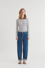 Arense LS Tee Stripe | Basic Apparel Long Sleeve T-Shirt Basic Apparel