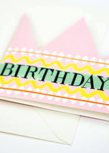 Birthday Queen Party Hat Card Hadley