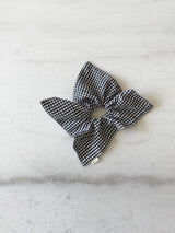 MINI GINGHAM DIAMOND SCRUNCHIES - neutral Billy Bamboo