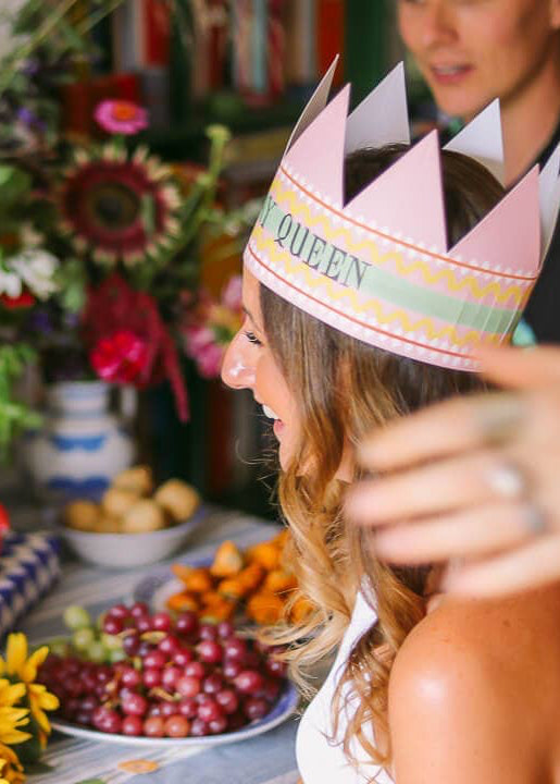 Birthday Queen Party Hat Card Hadley
