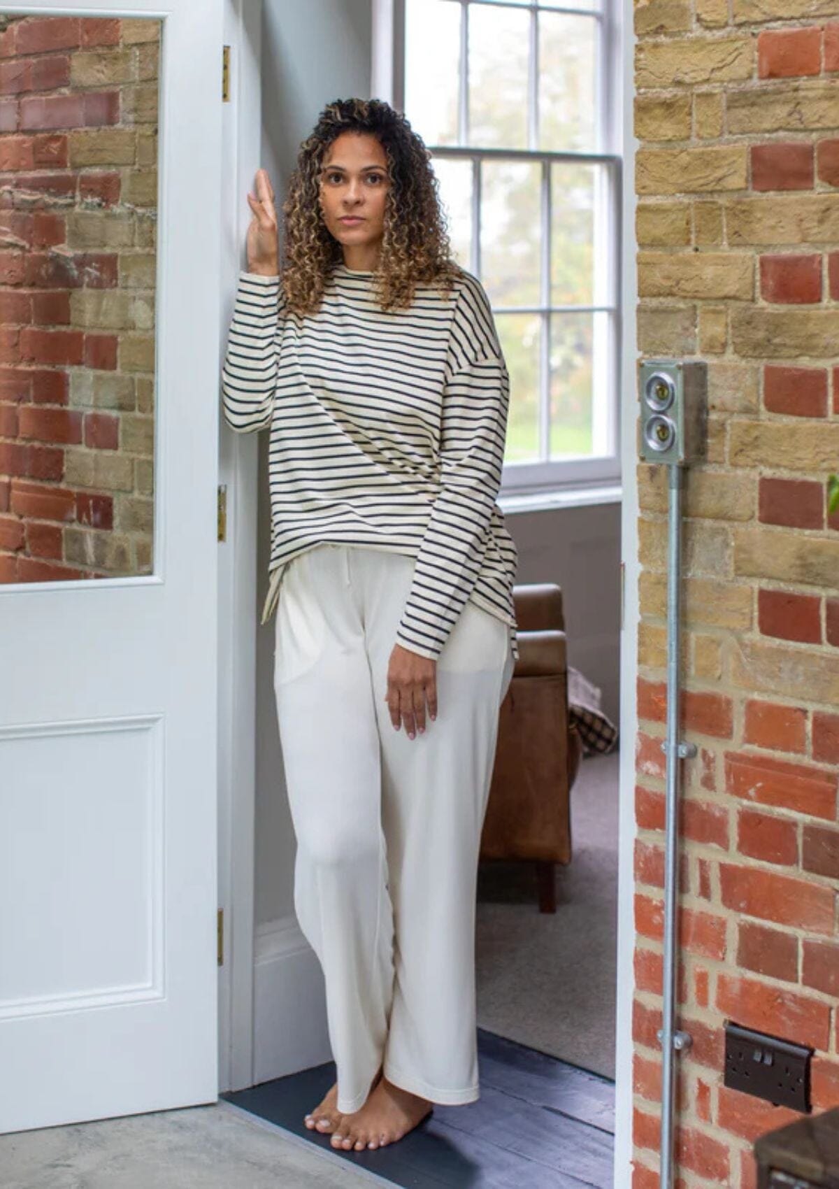 Bryony Stripe Top | Chalk Top Chalk