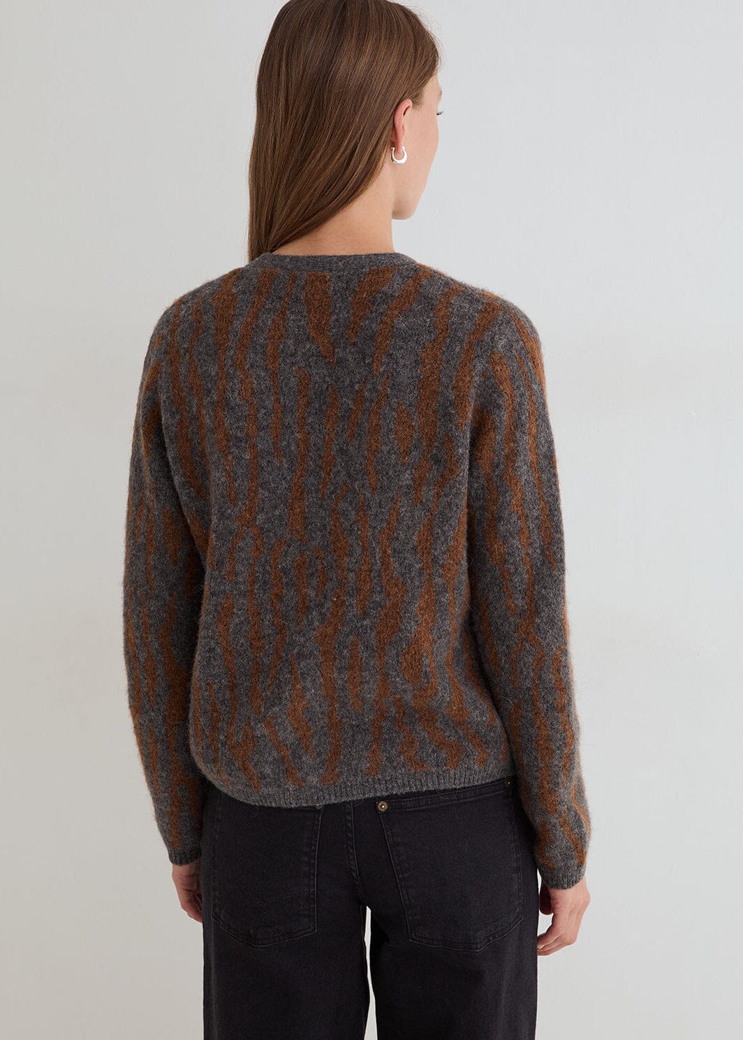 Cardigan Jacquard Animal | 45565 | Yerse Cardigan Yerse