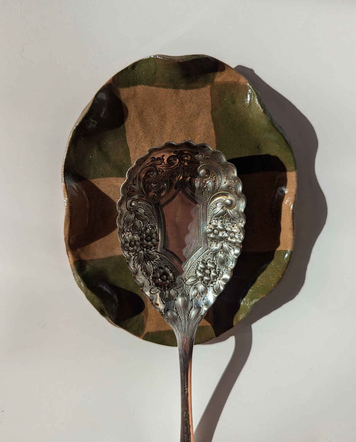 Checked Wavy Spoon Rest Rosie Gore