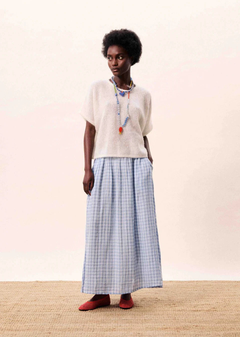 Cobalt Skirt Light Blue | FRNCH Skirt FRNCH